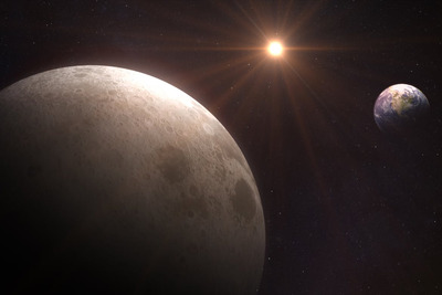 地球从月球背景 (JPG)