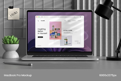 笔记本电脑样机 (PSD)