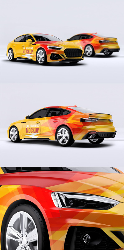 奥迪 RS5 跑车样机 (PSD,PDF)