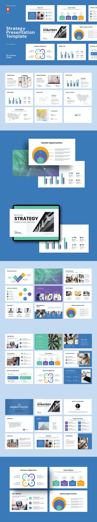 商业策略 PPT模版 (PPTX)