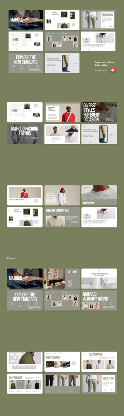 美学时尚目录 PPT模版 (PPTX)