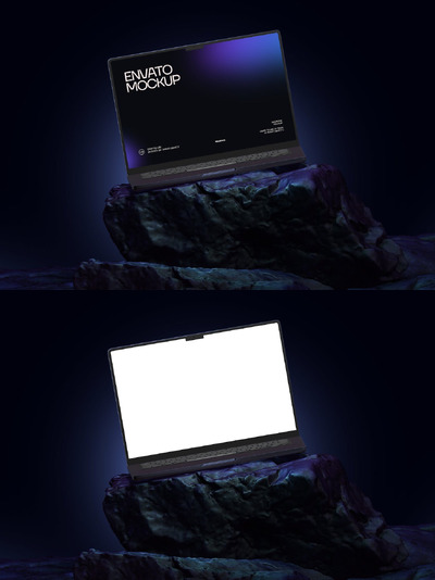 笔记本电脑 / Macbook Pro 样机 (PSD)