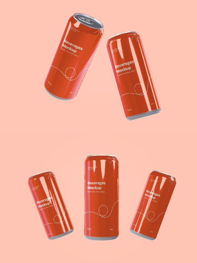 漂浮饮料罐模型 001 (PSD)