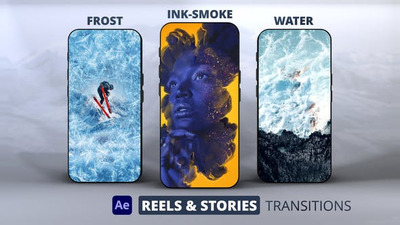 After Effects 的卷轴和故事过渡AE视频模版 (AEP)