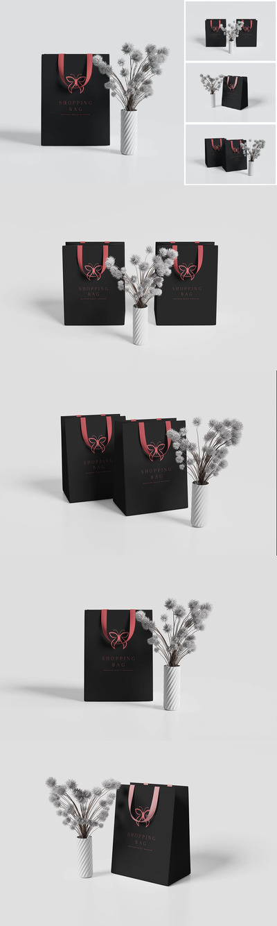 购物袋样机 (PSD)