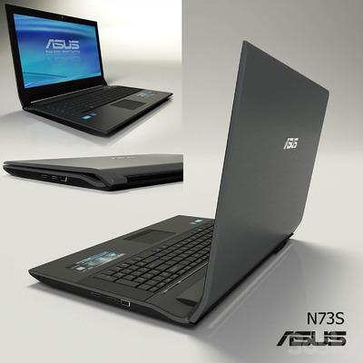 华硕Asus N73s笔记本电脑3D模型（FBX,MAX）