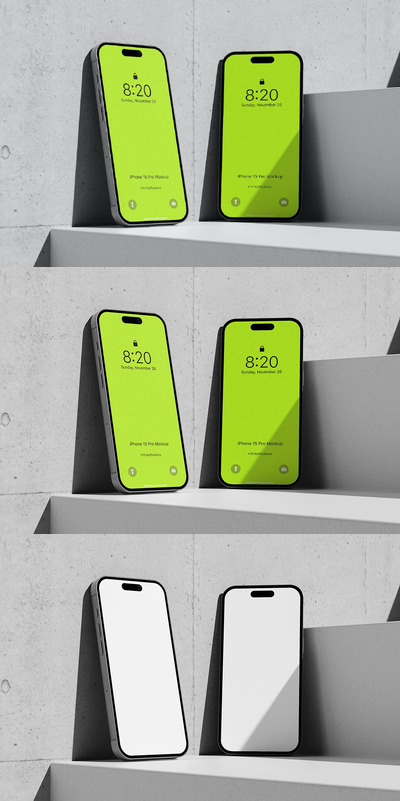 iPhone 15 Pro 样机 (PSD,JPG)