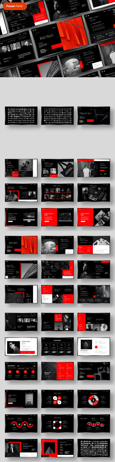 商业 宣传材料 PPT模版 (PPTX)