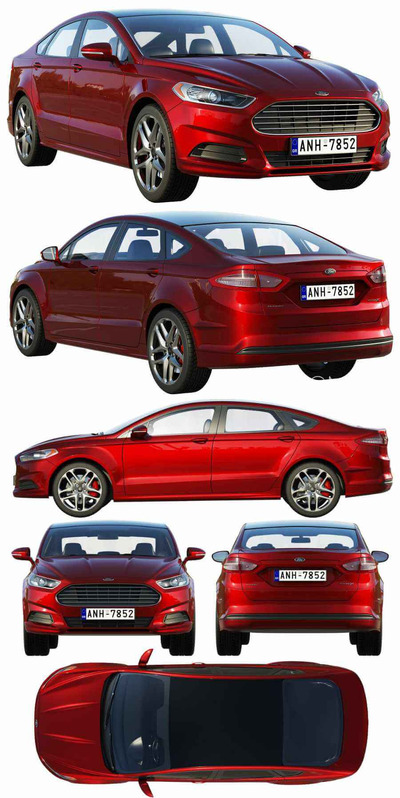 福特蒙迪欧Ford Mondeo Ford Fusion汽车3D模型（FBX,MAX）