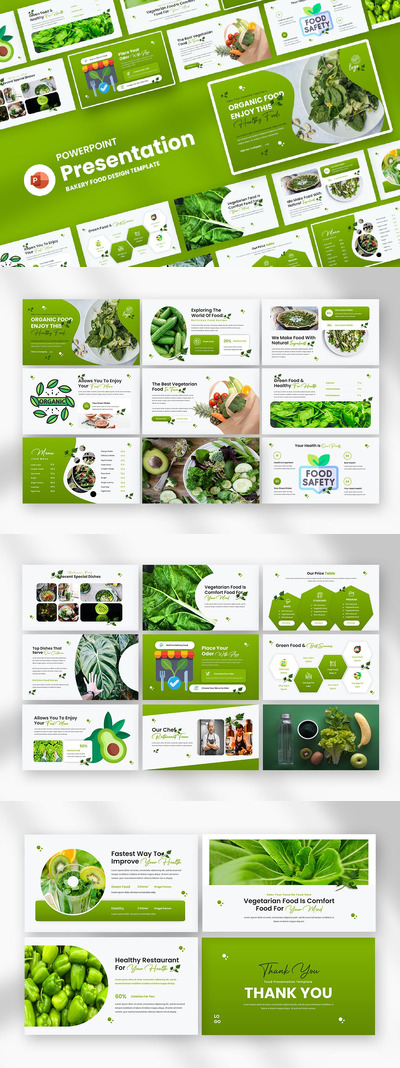 现实的有机食品 PPT模版 (PPT,PPTX)