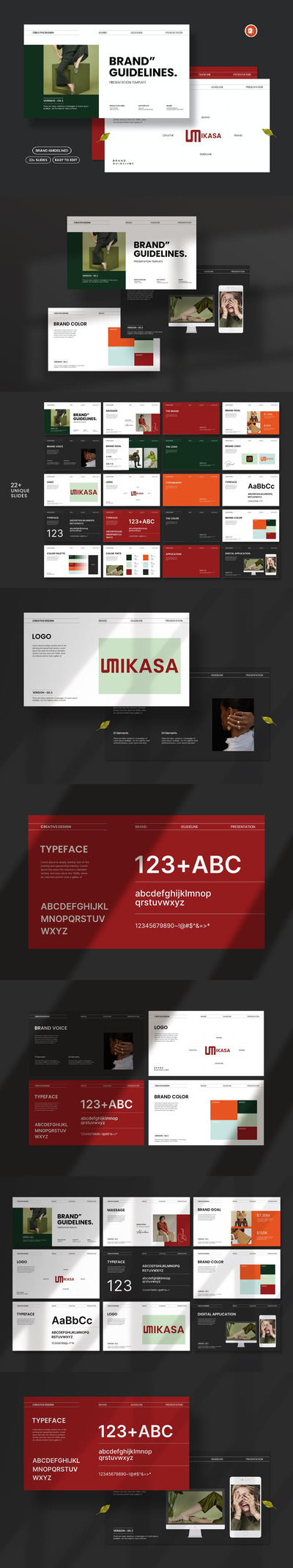 品牌指南演示模板PPT模版 (PPTX)