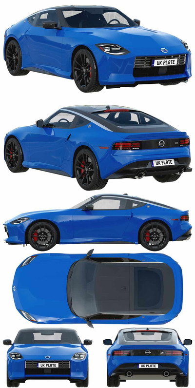 2023款Nissan Z汽车3D模型（OBJ）