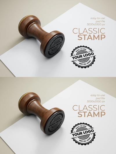 经典邮票样机 (PSD)