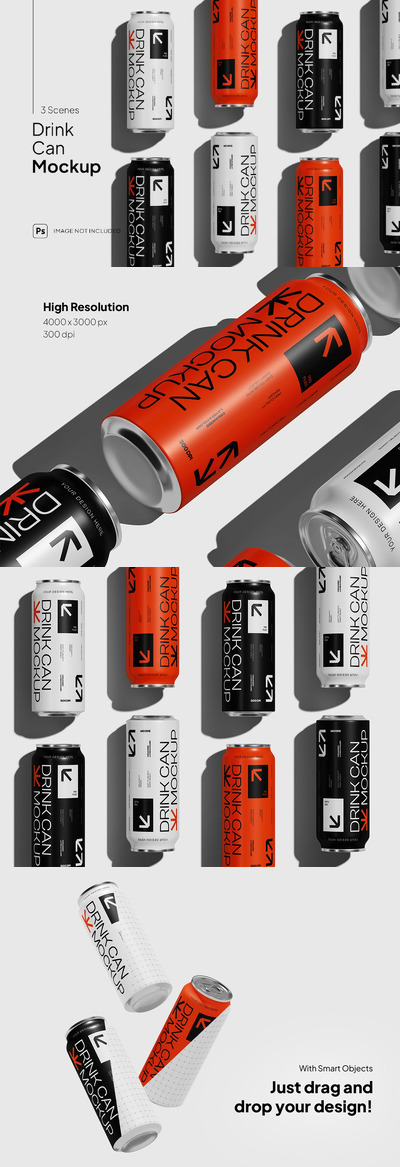 易拉罐样机 (PSD)