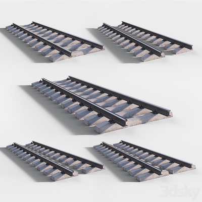 电车轨道3D模型（OBJ,MAX）