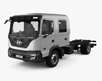 2019现代Hyundai Pavise Double Cab卡车3D模型（OBJ,FBX,MAX）