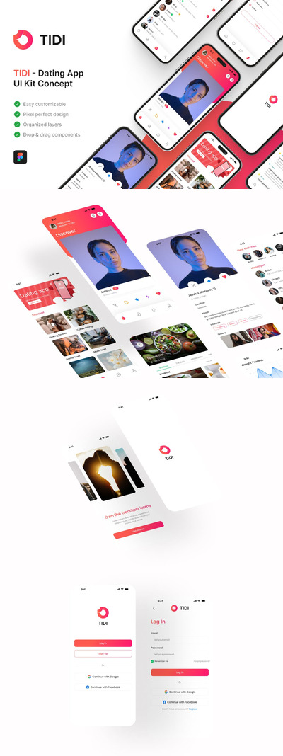 约会应用 App UI Kit (FIG)