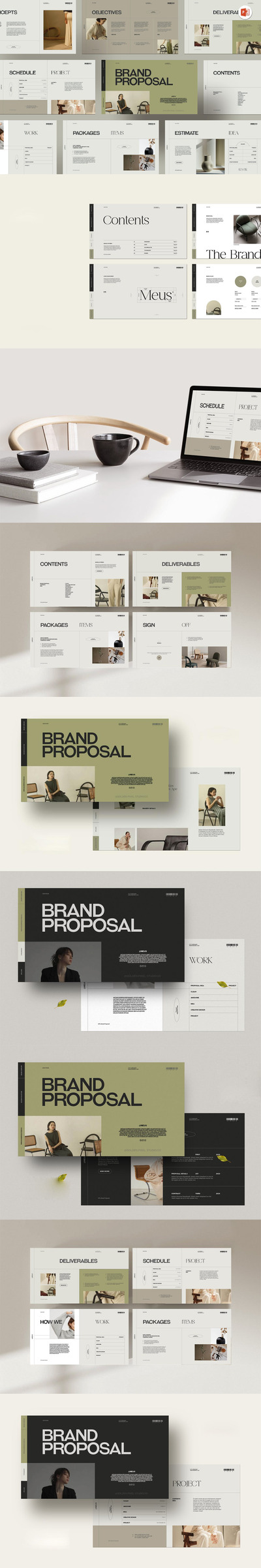 品牌提案演示模板PPT模版 (PPTX)