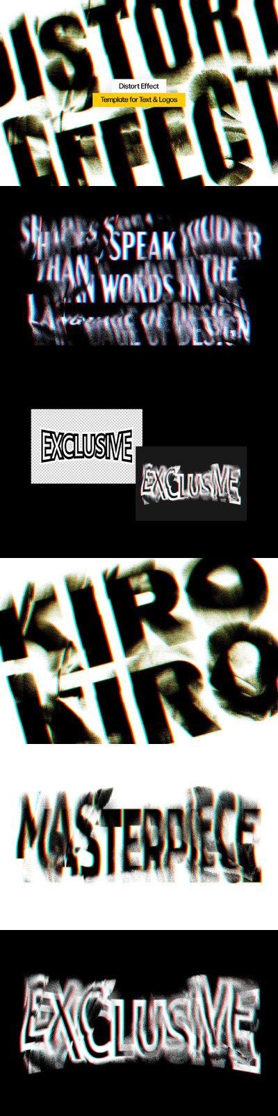 不良打印置换文本效果 (PSD)