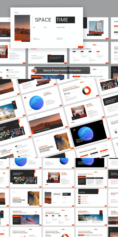 太空宇宙演示PPT模版 (PPTX)