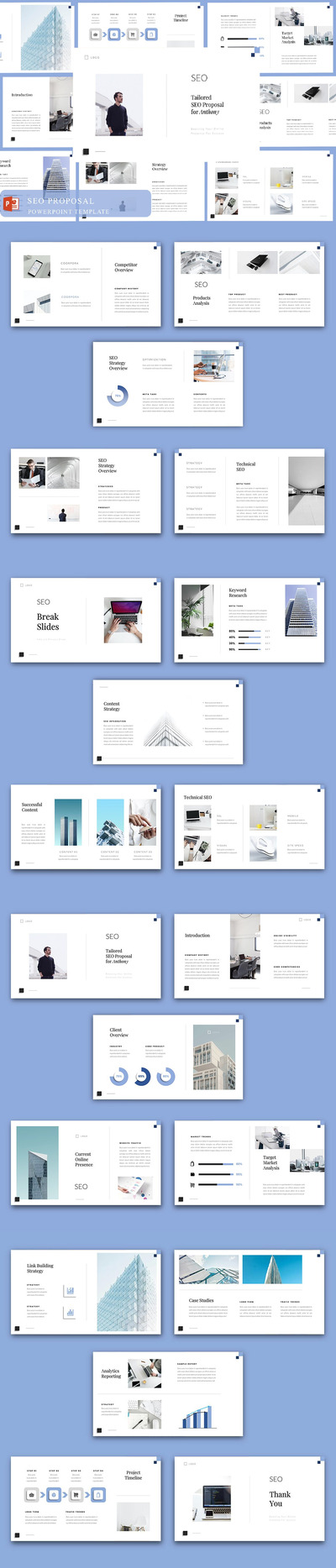 SEO 提案 PPT模版 (PPT)