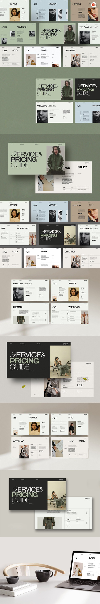 品牌 Meus 产品组合展示PPT模版 (PPTX)