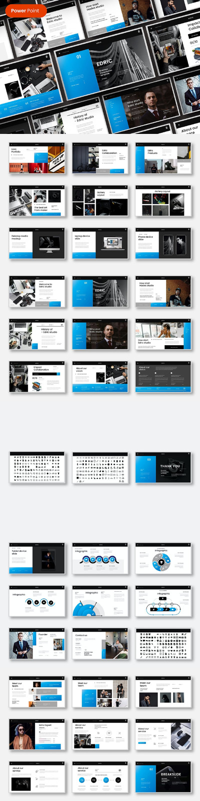 商业介绍 PPT模版 (PPTX)