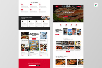 海鲜公司网页UI设计 (FIG)