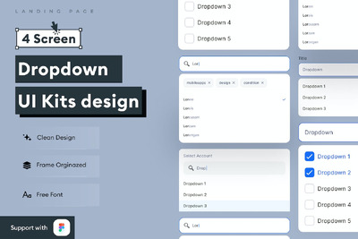 网页下拉 UI 套件 (FIG)