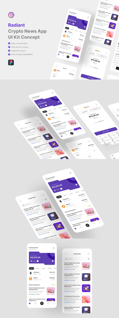 加密应用App UI Kit (FIG)