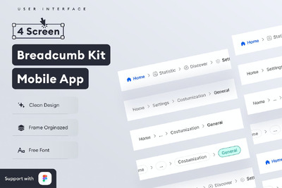 面包屑套件移动应用App UI Kit (FIG)