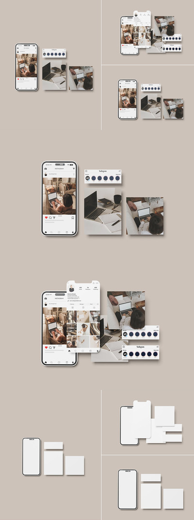 Instagram 帖子模型 (PSD,PDF)