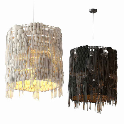 Helen Loom Torn布艺灯罩吊灯3D模型（OBJ,MAX）