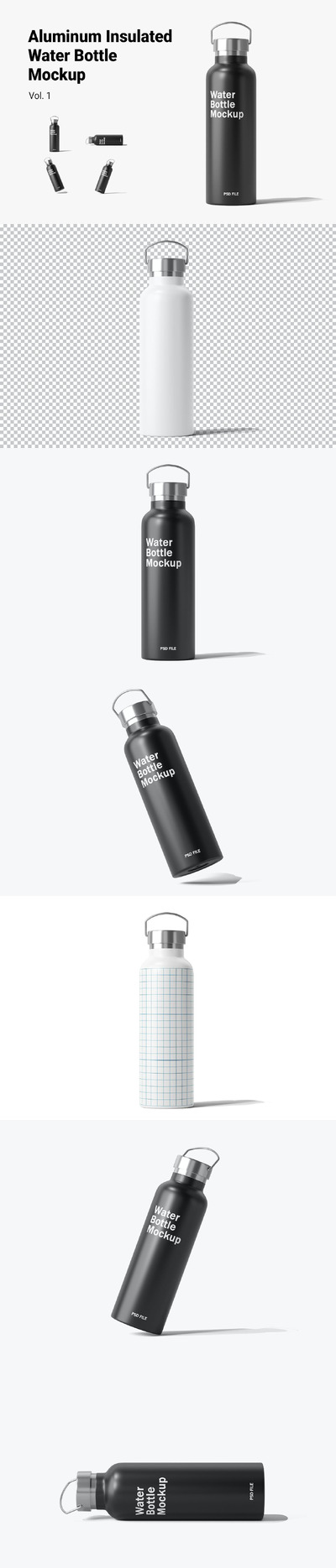 保温杯铝绝缘水瓶样机 Vol.1 (PSD)