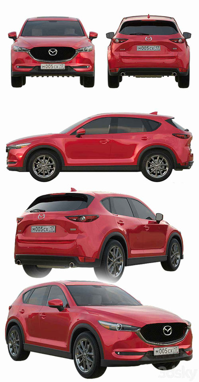 2017 Mazda CX-5 SUV汽车3D模型（OBJ,MAX）