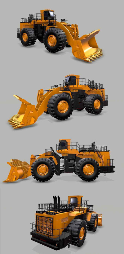 工业装载机3D模型（OBJ,FBX,MAX）