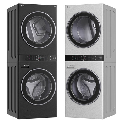 LG WWT-1710B洗衣机干衣机3D模型（FBX,MAX）