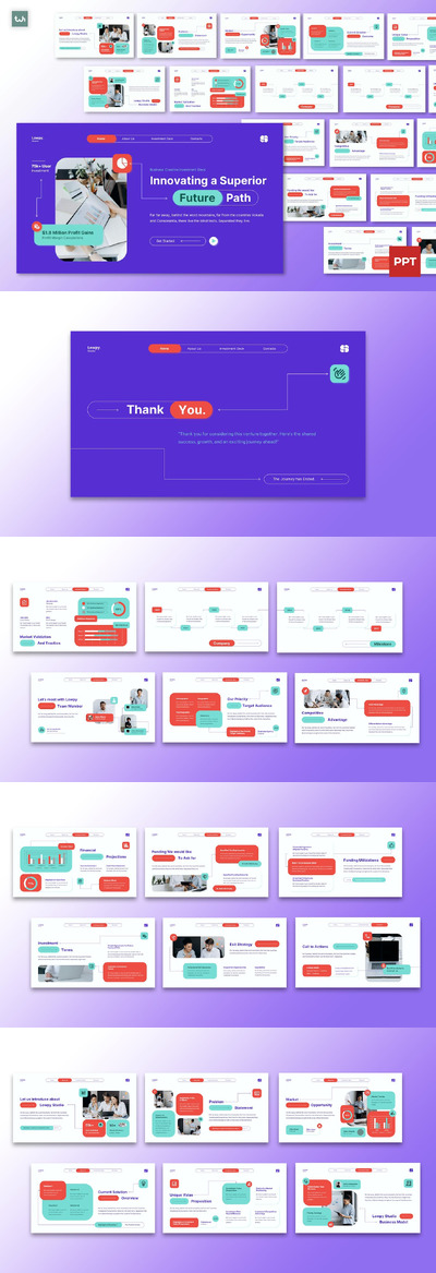 商业创意投资平台| 002PPT模版 (PPTX)