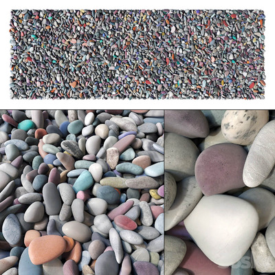 鹅卵石3D模型（OBJ,FBX,MAX）