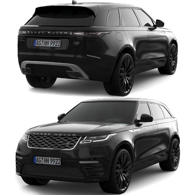 路虎Range rover velar SUV汽车3D模型（FBX,MAX）