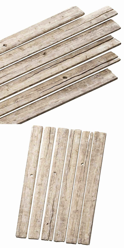 旧木板3D模型（OBJ,MAX）