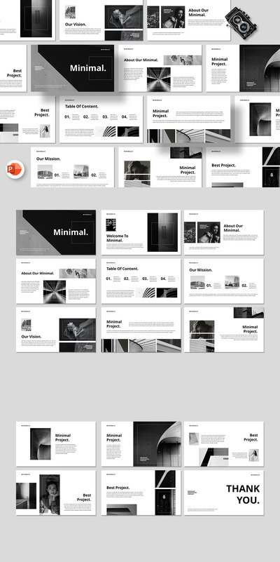 极简主义机构介绍 PPT模版 (PPTX)