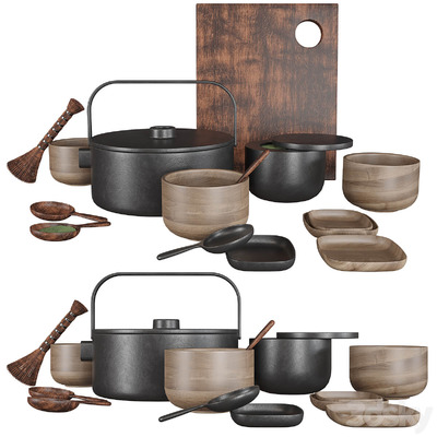 Collage茶具系列3D模型（FBX,MAX）