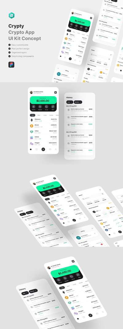 加密应用App UI Kit (FIG)