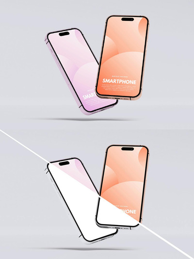 智能手机样机 (PSD)