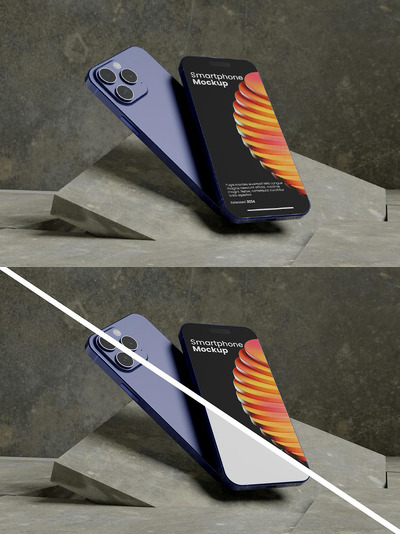 智能手机样机 (PSD)