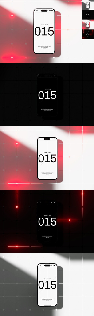 iPhone 15 Pro 样机 (PSD)