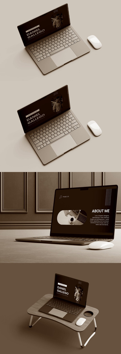 笔记本电脑屏幕模型 (PSD)