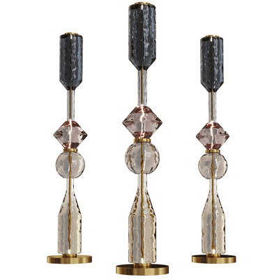 Paolo Castelli Icone Luminose金属和玻璃烛台3D模型（OBJ,FBX,MAX）