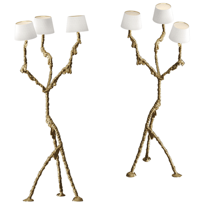 Edra Ines金属树枝造型落地灯3D模型（OBJ,FBX,MAX）